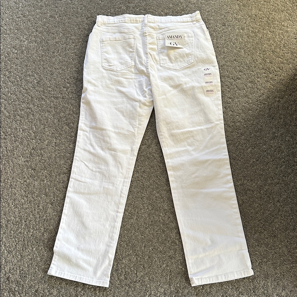 NWT Gloria Vanderbilt Amanda White Denim Jeans - Picture 9 of 9